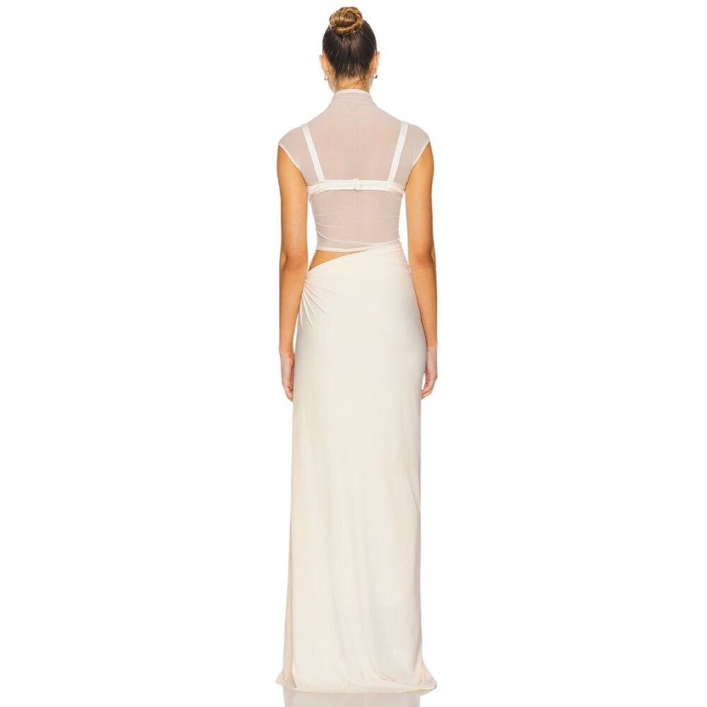Deme by Gabriella Dove Set in Ivory Medium New Womens Maxi Gown Dress - Picture 3 of 17